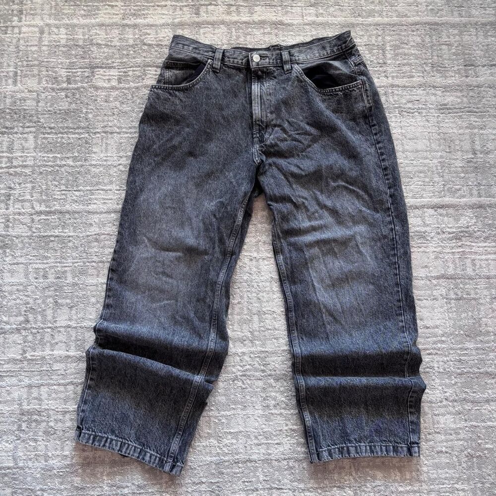 Zara Men's Black and Grey Jeans